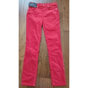 NWT Rag & Bone‎ Womens Chili Pepper High Rise VELVET Skinny Pants Size 26X27